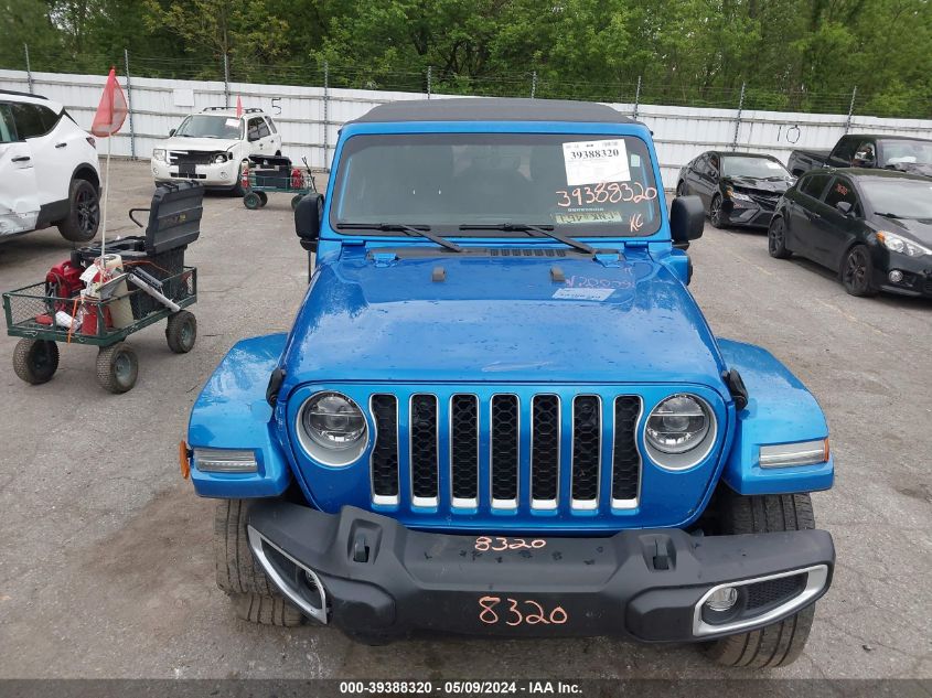 2021 Jeep Wrangler 4Xe Unlimited Sahara 4X4 VIN: 1C4JJXP61MW812866 Lot: 39388320