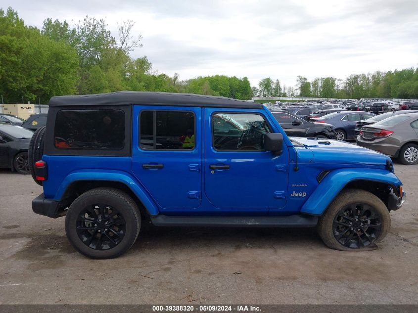 2021 Jeep Wrangler 4Xe Unlimited Sahara 4X4 VIN: 1C4JJXP61MW812866 Lot: 39388320