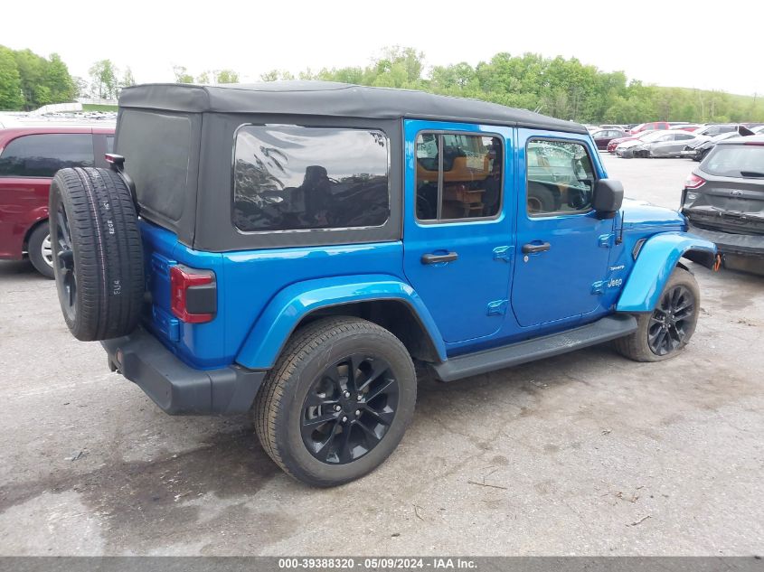 2021 Jeep Wrangler 4Xe Unlimited Sahara 4X4 VIN: 1C4JJXP61MW812866 Lot: 39388320