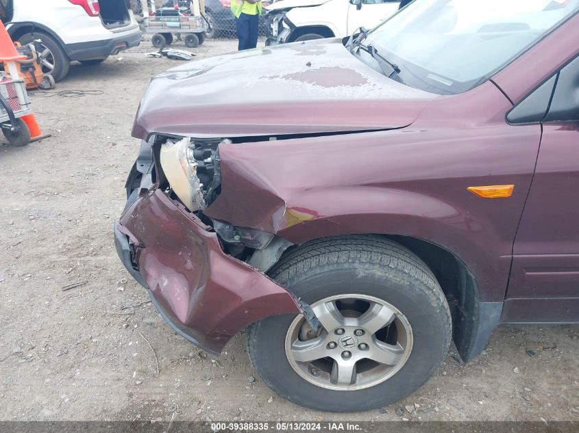 2007 Honda Pilot Ex-L VIN: 5FNYF18527B014162 Lot: 39388335