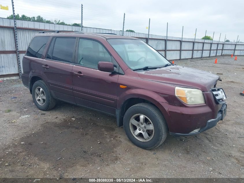 2007 Honda Pilot Ex-L VIN: 5FNYF18527B014162 Lot: 39388335