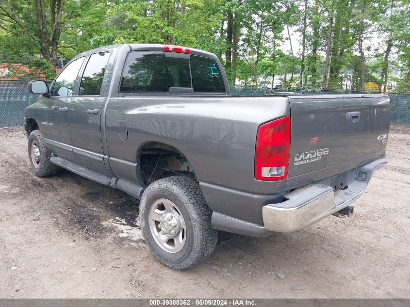 2003 Dodge Ram 2500 Slt/Laramie/St VIN: 3D3KU28C13G789175 Lot: 39388362