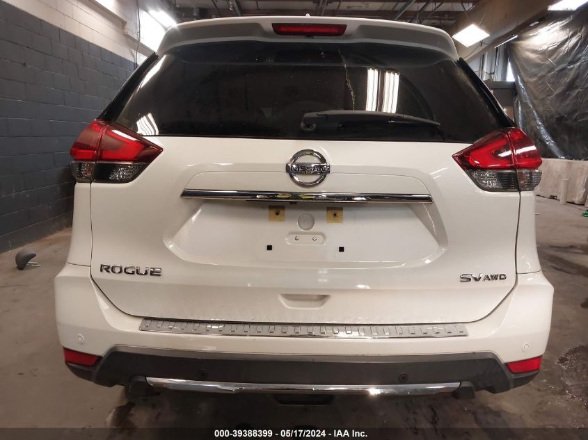 2020 Nissan Rogue Sv Intelligent Awd VIN: KNMAT2MV7LP527574 Lot: 39388399