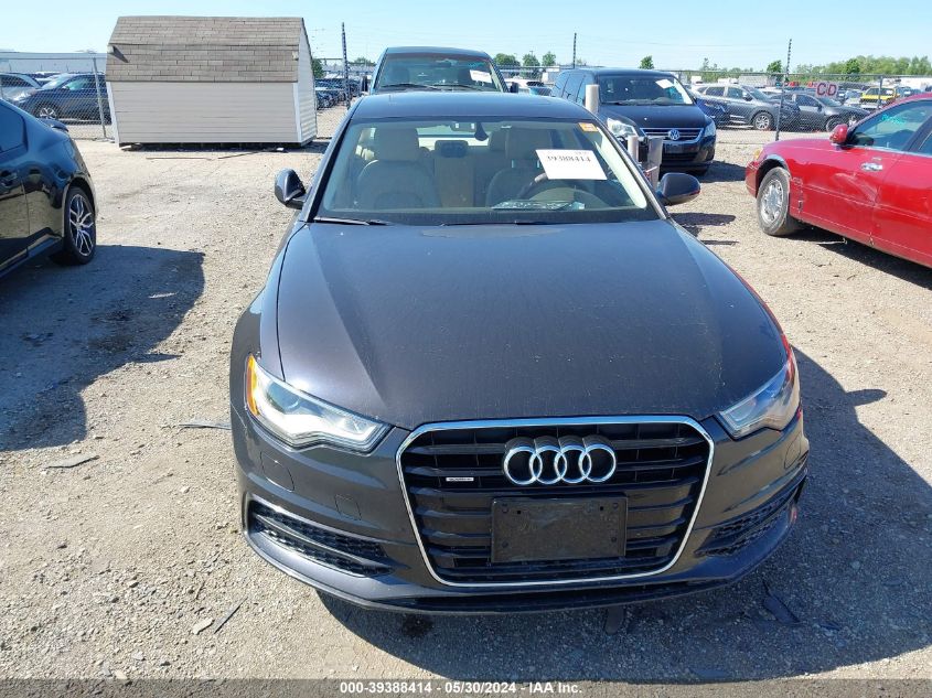 2012 Audi A6 3.0 Premium VIN: WAUBGAFCXCN031255 Lot: 39388414