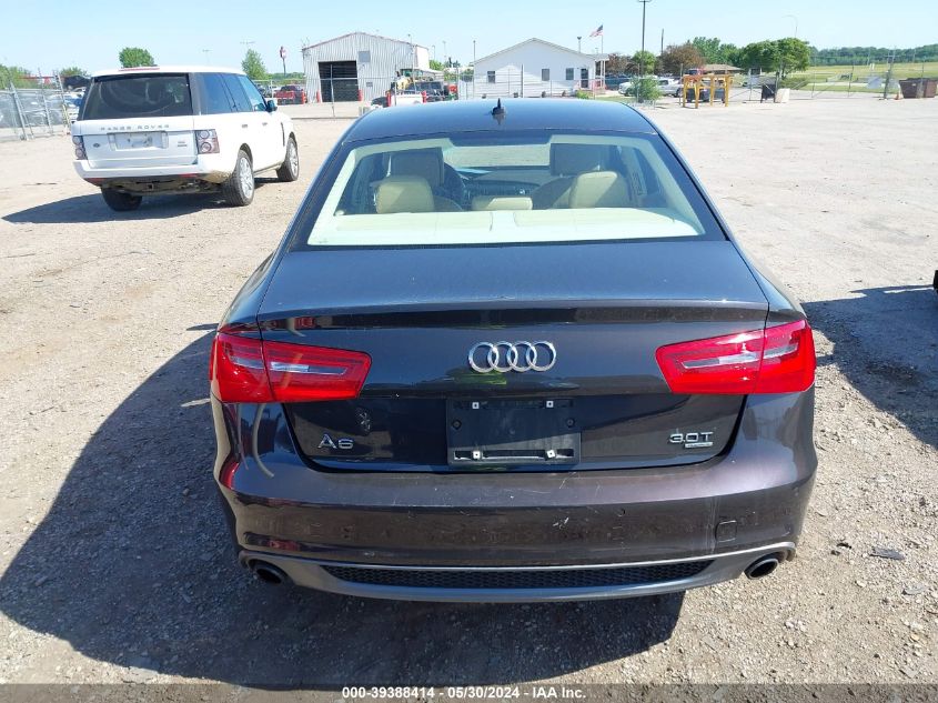 2012 Audi A6 3.0 Premium VIN: WAUBGAFCXCN031255 Lot: 39388414