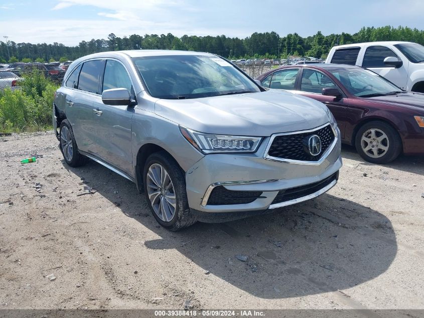 2017 Acura Mdx Technology Package VIN: 5FRYD4H54HB029205 Lot: 39388418