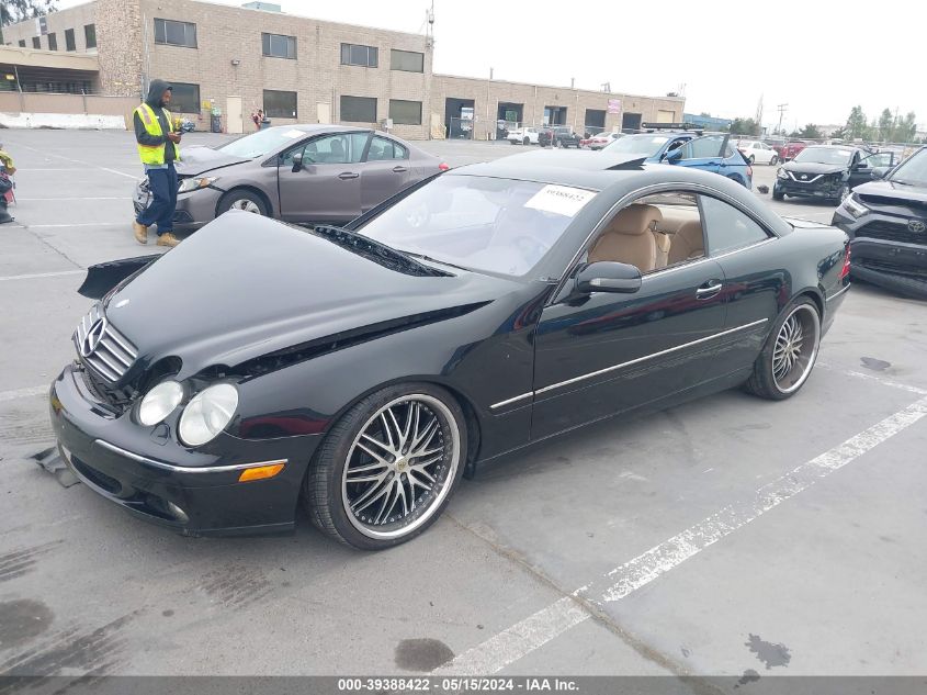 2000 Mercedes-Benz Cl 500 VIN: WDBPJ75J9YA001772 Lot: 39388422