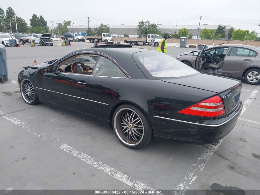 2000 Mercedes-Benz Cl 500 VIN: WDBPJ75J9YA001772 Lot: 39388422