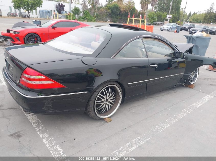 2000 Mercedes-Benz Cl 500 VIN: WDBPJ75J9YA001772 Lot: 39388422