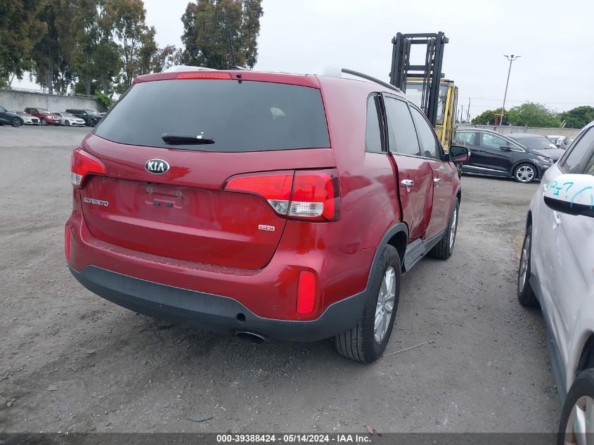 2015 Kia Sorento Lx VIN: 5XYKT4A67FG645127 Lot: 39388424