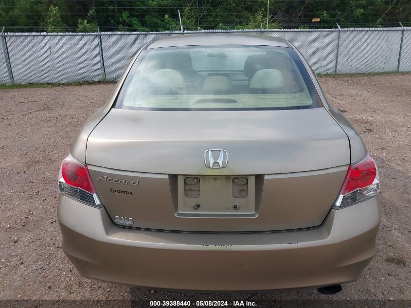 2009 Honda Accord 2.4 Lx-P VIN: JHMCP26419C001358 Lot: 39388440