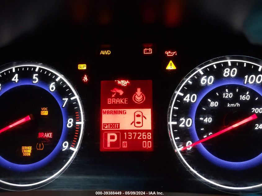 2007 Infiniti G35X VIN: JNKBV61F37M804553 Lot: 39388449