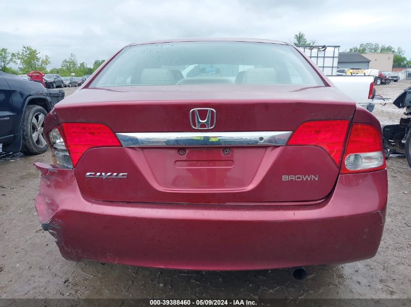 2010 Honda Civic Lx VIN: 2HGFA1F59AH571338 Lot: 39388460