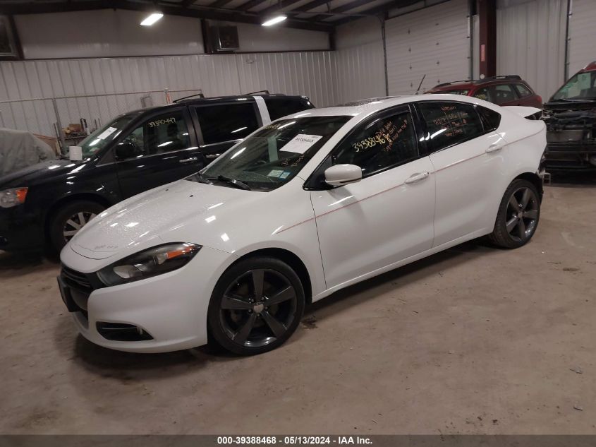 2015 Dodge Dart Gt VIN: 1C3CDFEB0FD142014 Lot: 39388468