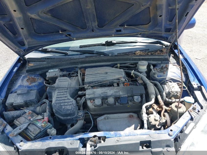 2004 Honda Civic Ex VIN: 1HGEM229X4L025575 Lot: 39388476