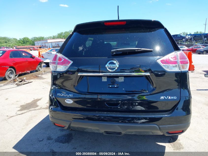 2016 Nissan Rogue Sv VIN: KNMAT2MV1GP668369 Lot: 39388504