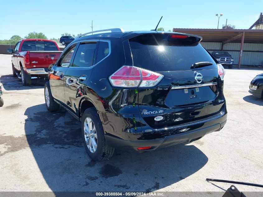 2016 Nissan Rogue Sv VIN: KNMAT2MV1GP668369 Lot: 39388504