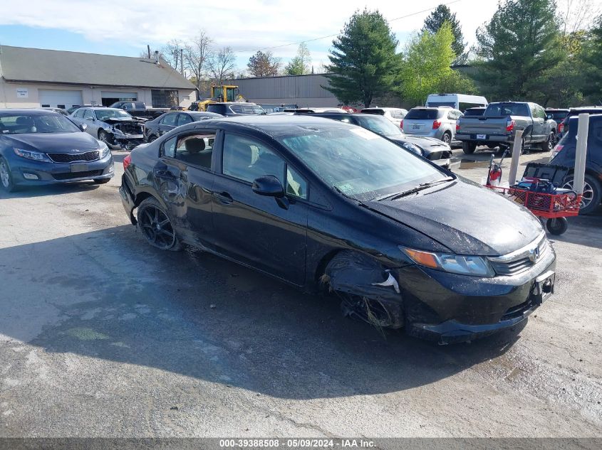 2012 Honda Civic Lx VIN: 2HGFB2F56CH590726 Lot: 39388508