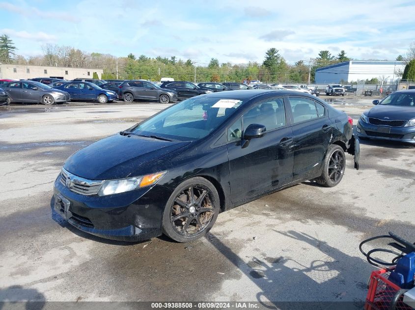 2012 Honda Civic Lx VIN: 2HGFB2F56CH590726 Lot: 39388508