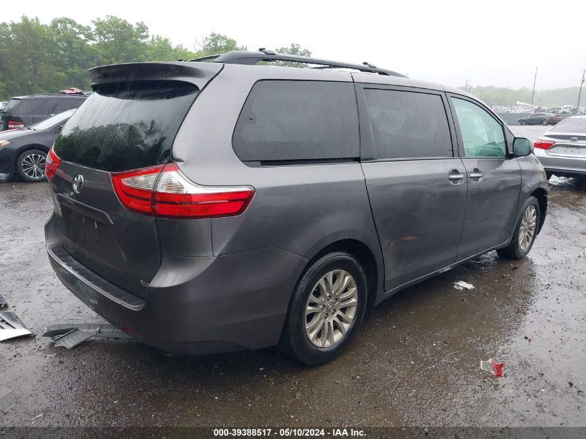 2017 Toyota Sienna Xle 8 Passenger VIN: 5TDYZ3DC4HS800565 Lot: 39388517