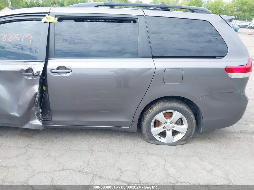 2013 Toyota Sienna Le V6 8 Passenger VIN: 5TDKK3DC1DS313828 Lot: 39388519