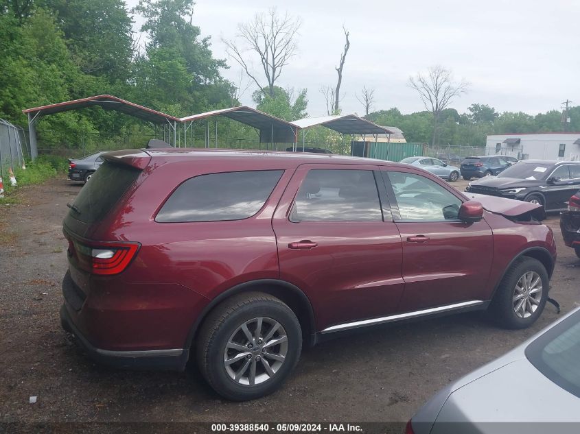 2016 Dodge Durango Sxt VIN: 1C4RDJAG7GC485128 Lot: 39388540