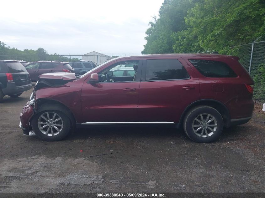 2016 Dodge Durango Sxt VIN: 1C4RDJAG7GC485128 Lot: 39388540