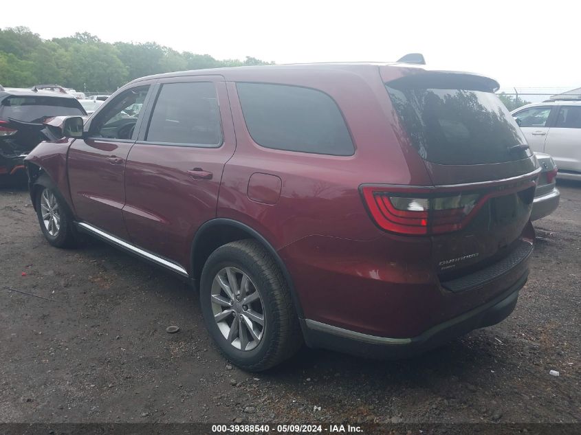 2016 Dodge Durango Sxt VIN: 1C4RDJAG7GC485128 Lot: 39388540