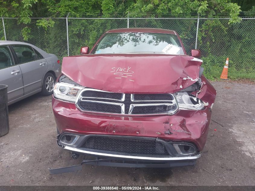 2016 Dodge Durango Sxt VIN: 1C4RDJAG7GC485128 Lot: 39388540