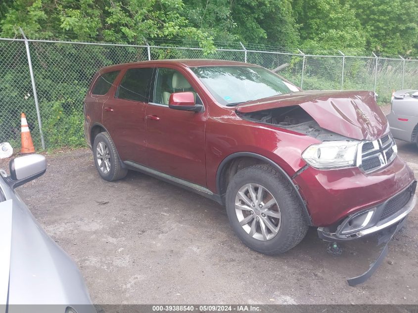 2016 Dodge Durango Sxt VIN: 1C4RDJAG7GC485128 Lot: 39388540