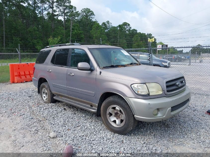 2002 Toyota Sequoia Sr5 V8 VIN: 5TDZT34A32S068618 Lot: 39388580