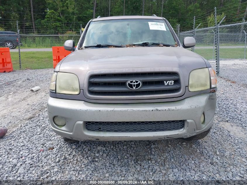 2002 Toyota Sequoia Sr5 V8 VIN: 5TDZT34A32S068618 Lot: 39388580