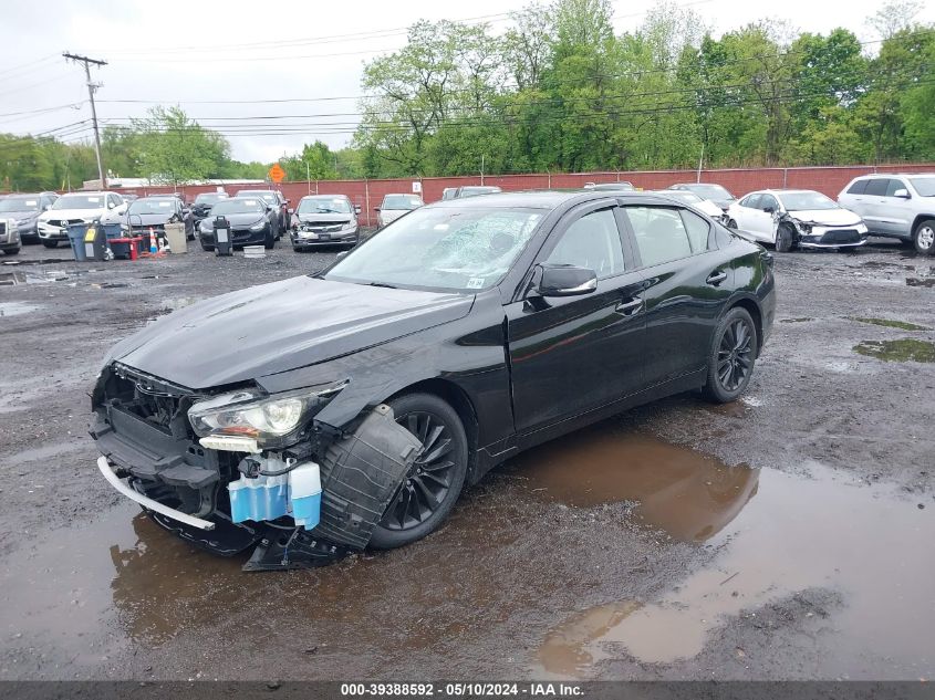 2019 Infiniti Q50 3.0T Luxe VIN: JN1EV7AR2KM594053 Lot: 39388592