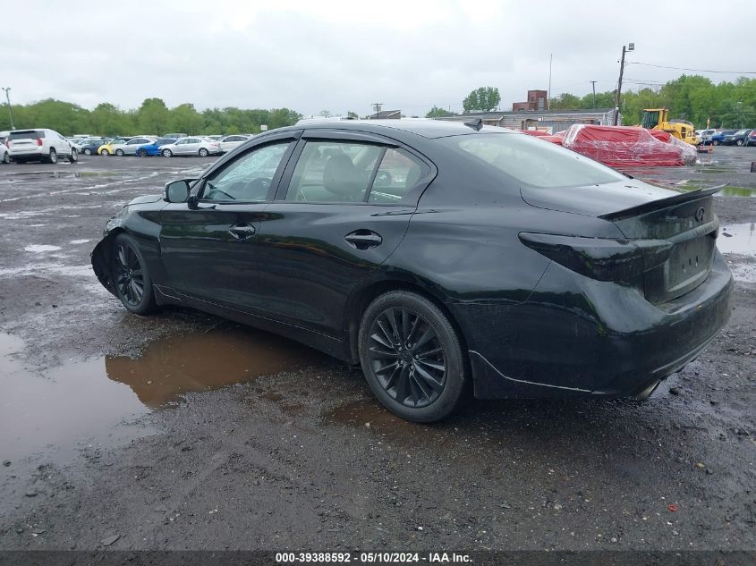 2019 Infiniti Q50 3.0T Luxe VIN: JN1EV7AR2KM594053 Lot: 39388592