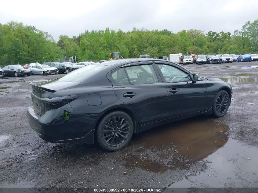 2019 Infiniti Q50 3.0T Luxe VIN: JN1EV7AR2KM594053 Lot: 39388592