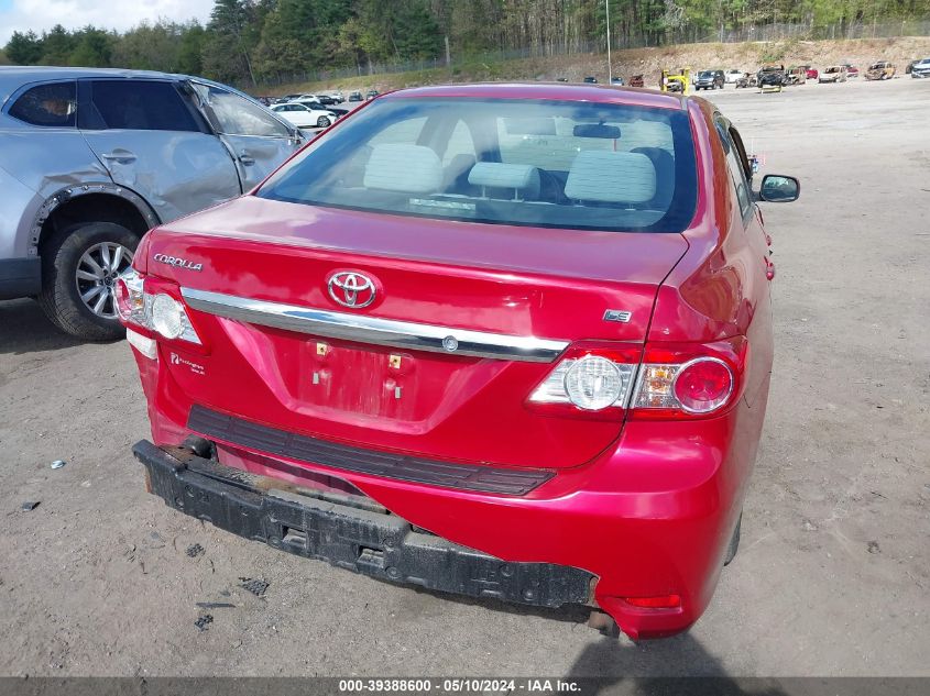 2012 Toyota Corolla Le VIN: 2T1BU4EE0CC816614 Lot: 39388600