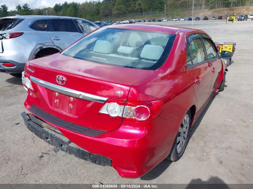 2012 Toyota Corolla Le VIN: 2T1BU4EE0CC816614 Lot: 39388600