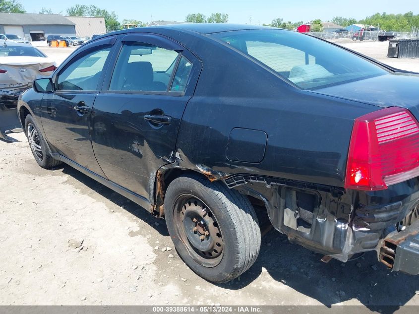 2007 Mitsubishi Galant Es/Se VIN: 4A3AB36F27E038223 Lot: 39388614