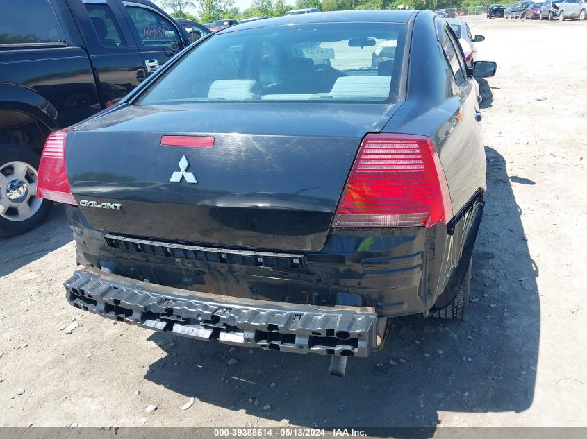 2007 Mitsubishi Galant Es/Se VIN: 4A3AB36F27E038223 Lot: 39388614