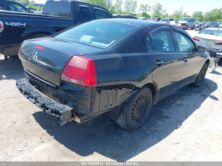 2007 Mitsubishi Galant Es/Se VIN: 4A3AB36F27E038223 Lot: 39388614