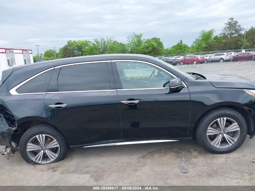 2019 Acura Mdx Standard VIN: 5J8YD4H36KL028563 Lot: 39388617