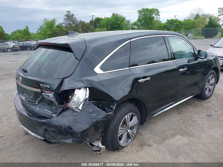 2019 Acura Mdx Standard VIN: 5J8YD4H36KL028563 Lot: 39388617