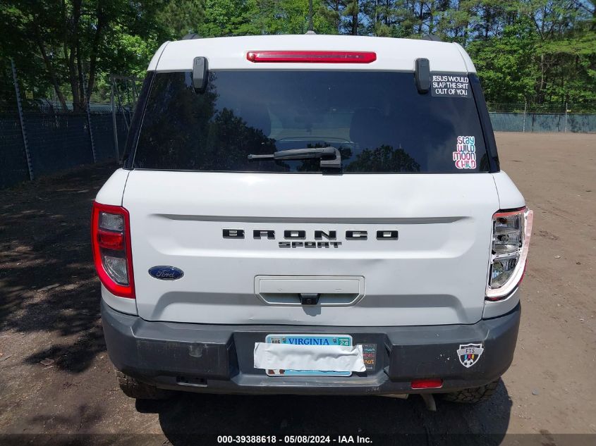 2021 Ford Bronco Sport Big Bend VIN: 3FMCR9B63MRA77746 Lot: 39388618