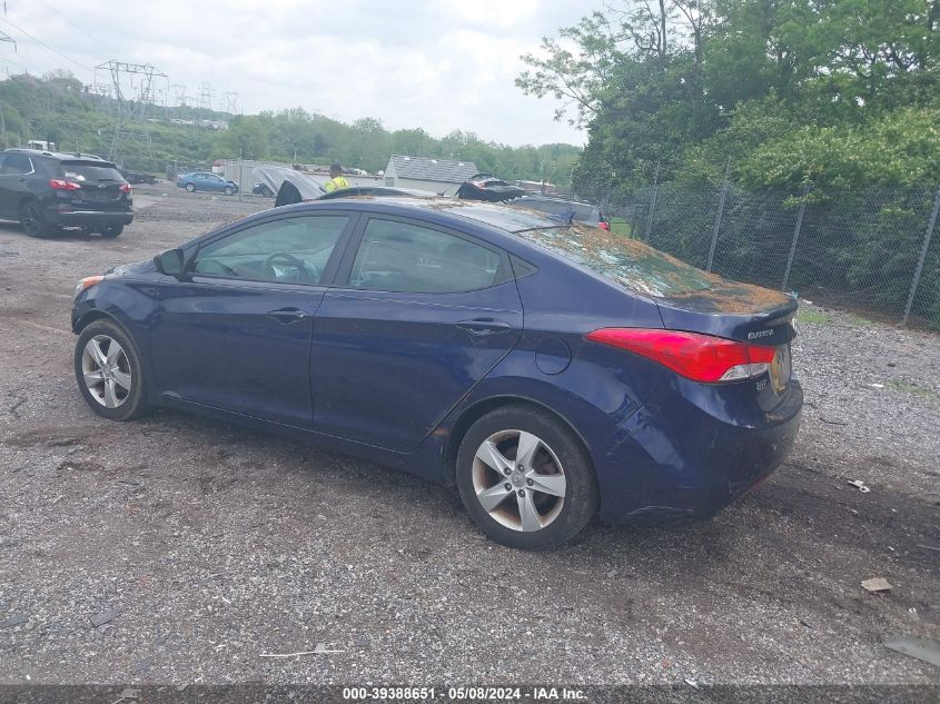 2013 Hyundai Elantra Gls VIN: 5NPDH4AE2DH436952 Lot: 39388651