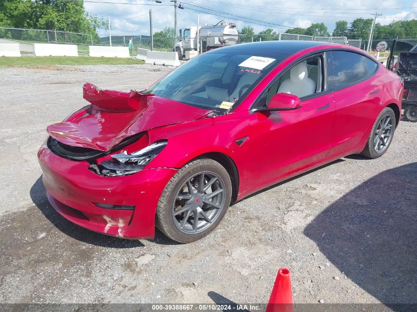 2021 Tesla Model 3 Long Range Dual Motor All-Wheel Drive VIN: 5YJ3E1EB9MF860212 Lot: 39388667