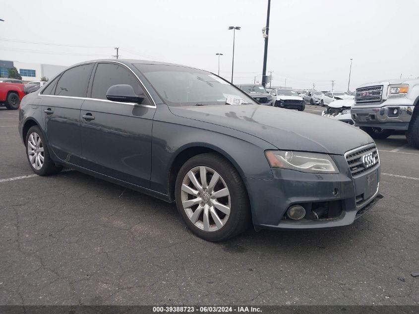 2009 Audi A4 2.0T Premium VIN: WAUSF78K89N022847 Lot: 39388723