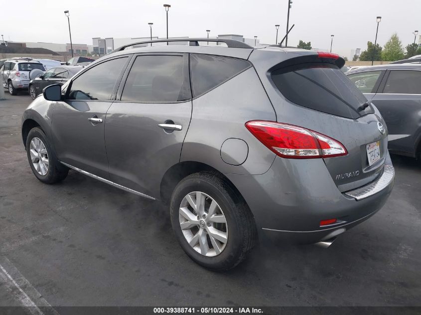 2013 Nissan Murano Sl VIN: JN8AZ1MW5DW303961 Lot: 39388741