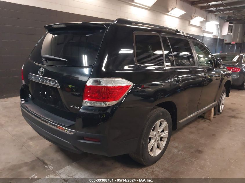 2012 Toyota Highlander Se V6 VIN: 5TDBK3EH5CS100728 Lot: 39388781