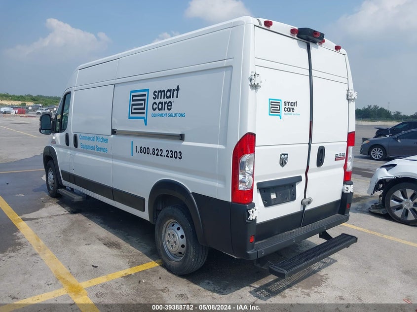 VIN 3C6TRVDG8LE100535 2020 RAM PROMASTER 2500 HIGH ROOF 159 WB