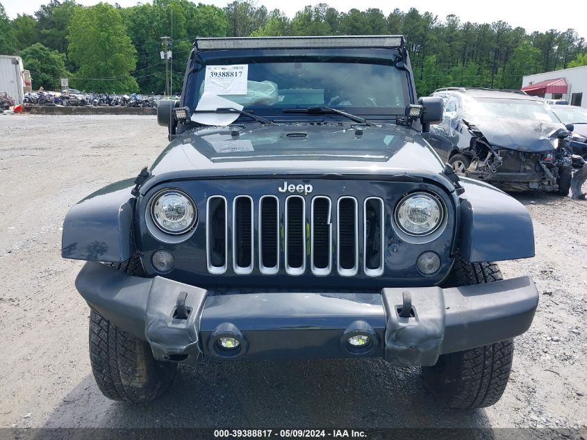 2017 Jeep Wrangler Unlimited Sahara 4X4 VIN: 1C4BJWEGXHL560259 Lot: 39388817